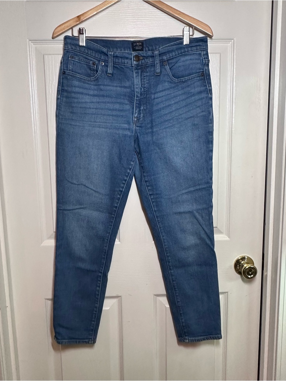 J.Crew Women's Jeans Size 30 9" High Rise Skinny Medium Wash Blue Denim